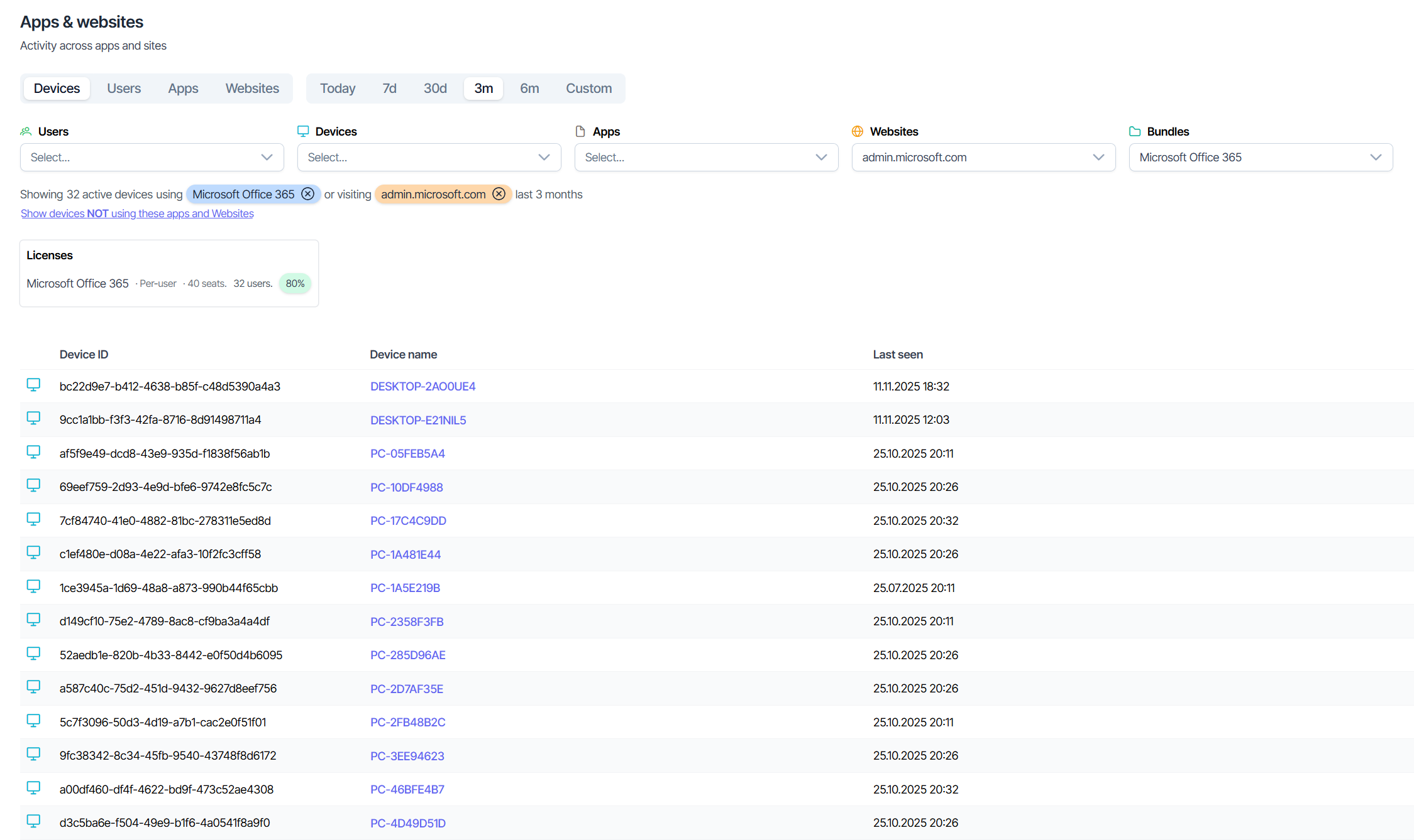 Xentracker | Software Usage Tracking & License Management